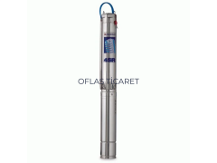 Pedrollo 4 SR 4/9 4 inç Derin Kuyu Dalgıç Pompa Motorlu 1 HP 60 mss 6 m³/h
